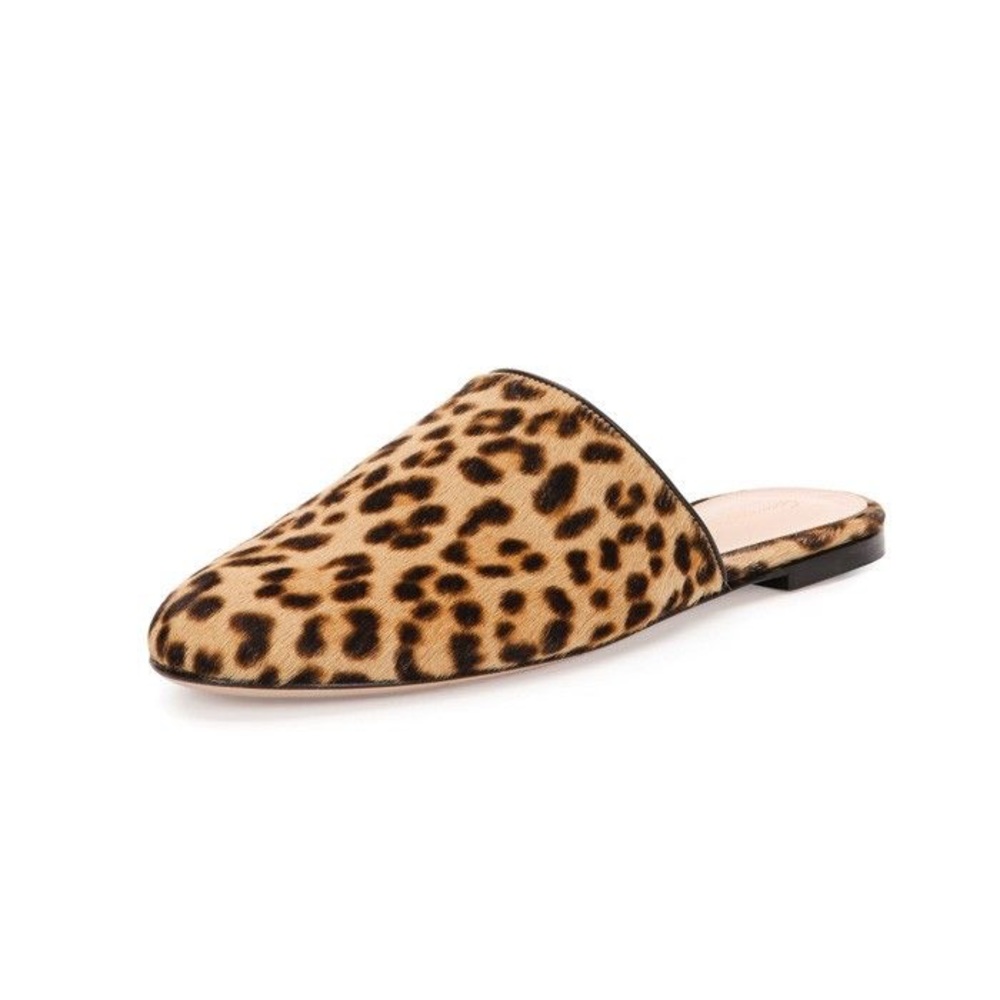 Gianvito Rossi Calf Skin Leopard slip on